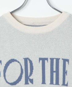 WEGO ロゴジャガードニットプルオーバー