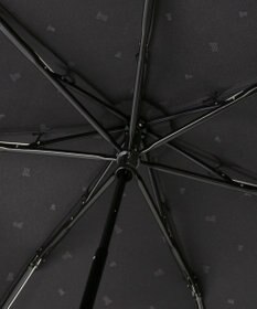 MOONBAT LANVIN en Bleu 折りたたみ傘 サテンプリントリボン