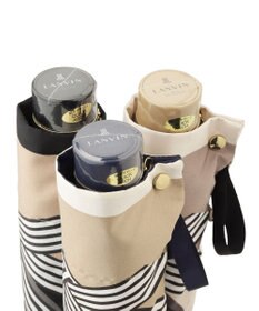 MOONBAT LANVIN en Bleu 折りたたみ傘 サテンプリントリボン