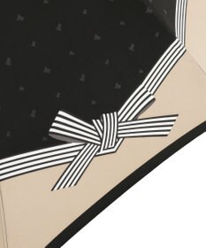 MOONBAT LANVIN en Bleu 折りたたみ傘 サテンプリントリボン