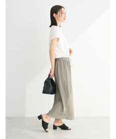 Green Parks プリーツドッキングフレンチワンピース