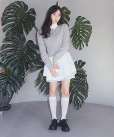 earth music&ecology ミニケーブルコンパクトカーディガン