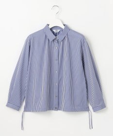 J.PRESS LADIES Jカミーチェストライプ シャツカラー カットソー