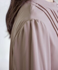 Tiaclasse 【スマート裏起毛・新色追加】 ピンタックシャツチュニック