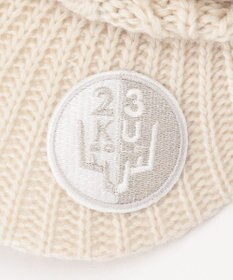 23区GOLF 【WOMEN】つば付きケーブル ニットキャップ