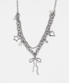 WEGO Lマルチチャームダブルネックレス