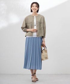 J.PRESS LADIES 【洗える】シアータフタ プリーツ スカート