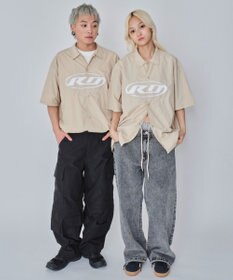 WEGO 【ユニセックス着用ITEM】リップストップグラフィックシャツ（SS）