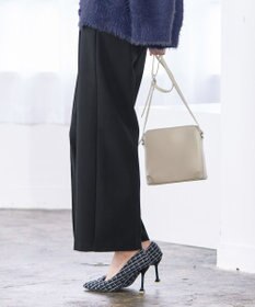 Tiaclasse 【GOLD LABEL・洗える】カシミヤタッチワイドパンツ