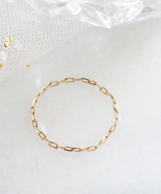 Phoebe 【K10】ブライトネスチェーンリング　ゴールド 3号/7号/11号/13号　BOX付き