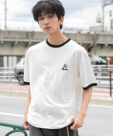 WEGO ワンポイント刺繍リンガーT（SS）