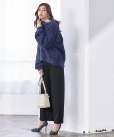 Tiaclasse 【GOLD LABEL・洗える】カシミヤタッチワイドパンツ