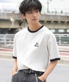 WEGO ワンポイント刺繍リンガーT（SS）