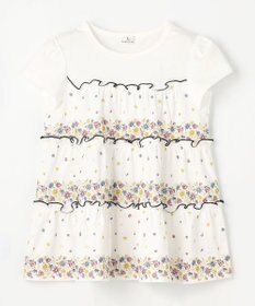 組曲 KIDS 【110-140㎝】ティアードフラワー チュニック