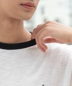 WEGO ワンポイント刺繍リンガーT（SS）