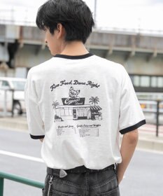WEGO ワンポイント刺繍リンガーT（SS）