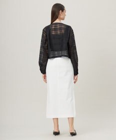 ICB 【洗える】シアードビーチェックブルゾン