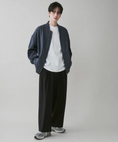 WEGO 起毛TR ワイドストレートスラックス