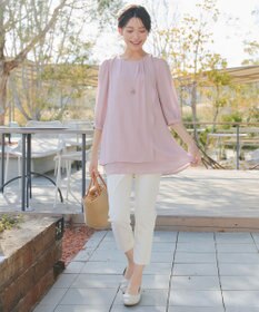 Tiaclasse L 日本製サーラドライ・テーパードパンツ