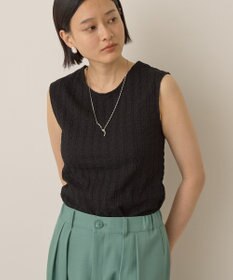 AMERICAN HOLIC フクレジャガードノースリーブトップス