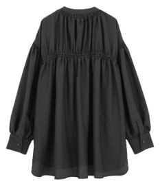 Green Parks ｅａｓｅ　ｂｌｕｅ．バックシャーリングブラウス