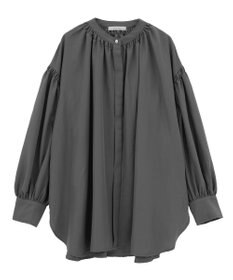 Green Parks ｅａｓｅ　ｂｌｕｅ．バックシャーリングブラウス