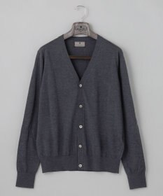 GOTAIRIKU 体温調整に【洗える/チクチクしにくい/ピリングしにくい】イタリア糸 ハイゲージ カーディガン_WOOL100%