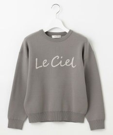 Feroux 【洗える】レタードロゴ プルオーバーニット