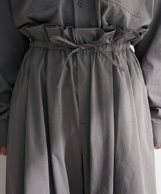 Green Parks ウエストフリルワイドコクーンパンツ