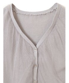 earth music&ecology チュールドッキングノースリカーディガン