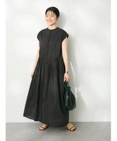 CRAFT STANDARD BOUTIQUE インド綿フレンチスリーブワンピース