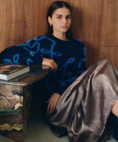 YECCA VECCA ラメティアードギャザースカート