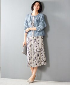 自由区 S 【ご好評につき追加生産・新色追加】ハーバルフロープリント ワンピース