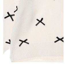 Green Parks ・ＡＮＤ　ＳＥＡＲＣＨ　メニーリボン５分袖ニット