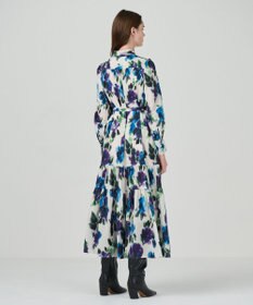 GRACE CONTINENTAL フラワープリントティアードワンピース