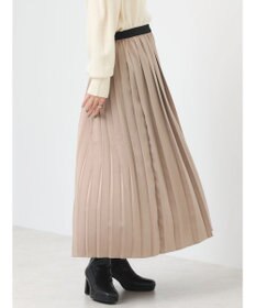 earth music&ecology サテンプリーツスカート