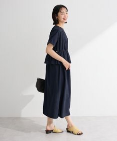 Green Parks 表面感ペプラムレイヤードワンピース