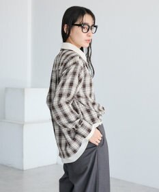 CRAFT STANDARD BOUTIQUE レイヤードライクチェックシャツ