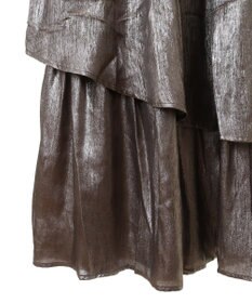 YECCA VECCA ラメティアードギャザースカート