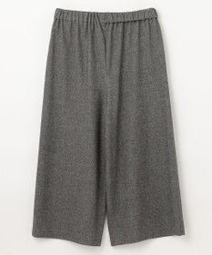 ANY 【洗濯機可能/ウエストゴム】ライトツイード ワイドパンツ