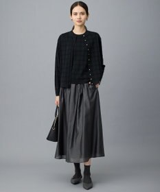 自由区 L ジオメトリックアセテート カーディガン