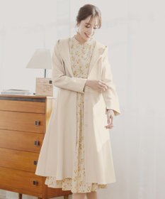 Tiaclasse L 【新色追加・洗える】フーデッドフレアコート