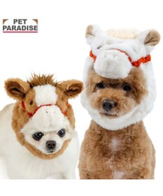 PET PARADISE ペットパラダイス 干支 午 帽子 《ブラウン》 小型犬