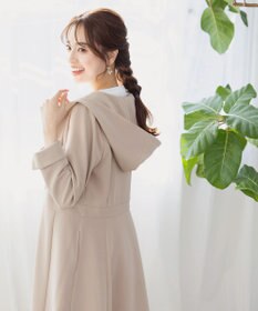 Tiaclasse L 【新色追加・洗える】フーデッドフレアコート