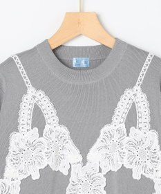 組曲 S 【組曲×setsuko sagittaire】レーシートラック プルニット