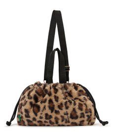 LeSportsac FUR DRAWSTRING TOTE/レオパードフラッフィーファー