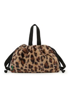 LeSportsac FUR DRAWSTRING TOTE/レオパードフラッフィーファー