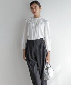 組曲 S ライトデシンフリル襟 ブラウス