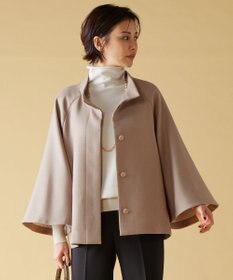 自由区 S ライトウールダブルクロススタンドカラー ジャケット