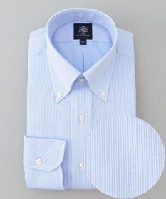 J.PRESS MEN 【PREMIUM PLEATS / 形態安定】スーピマコットンマイクロストライプ シャツ/B.D.